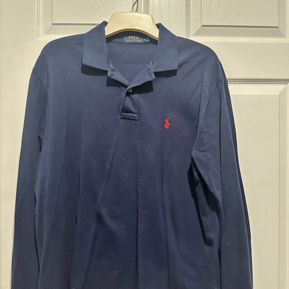 Polo Ralph Lauren Navy Long Sleeve Shirt